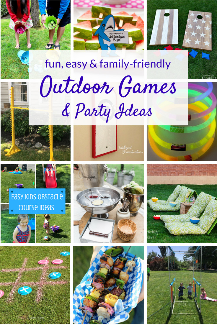 Backyard Party Games Ideas
 Outdoor Games & Party Ideas two purple couches