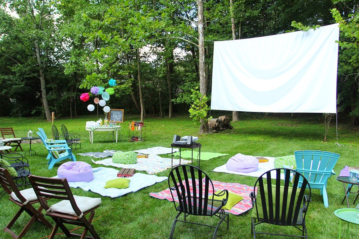 Backyard Party Ideas For Sweet 16
 Less Than Perfect Life of Bliss Sweet 16 Outdoor Movie