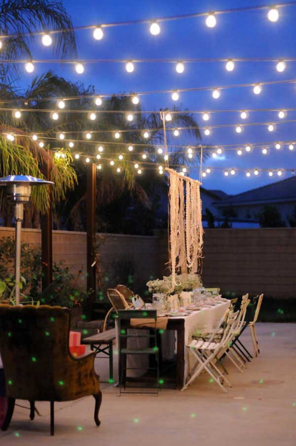 Backyard Party Lighting Ideas
 26 Breathtaking Yard and Patio String lighting Ideas Will