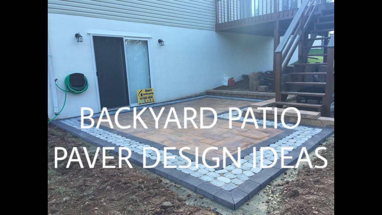 Backyard Patio Paver Design Ideas
 Walkout basement backyard patio paver design ideas Ryan
