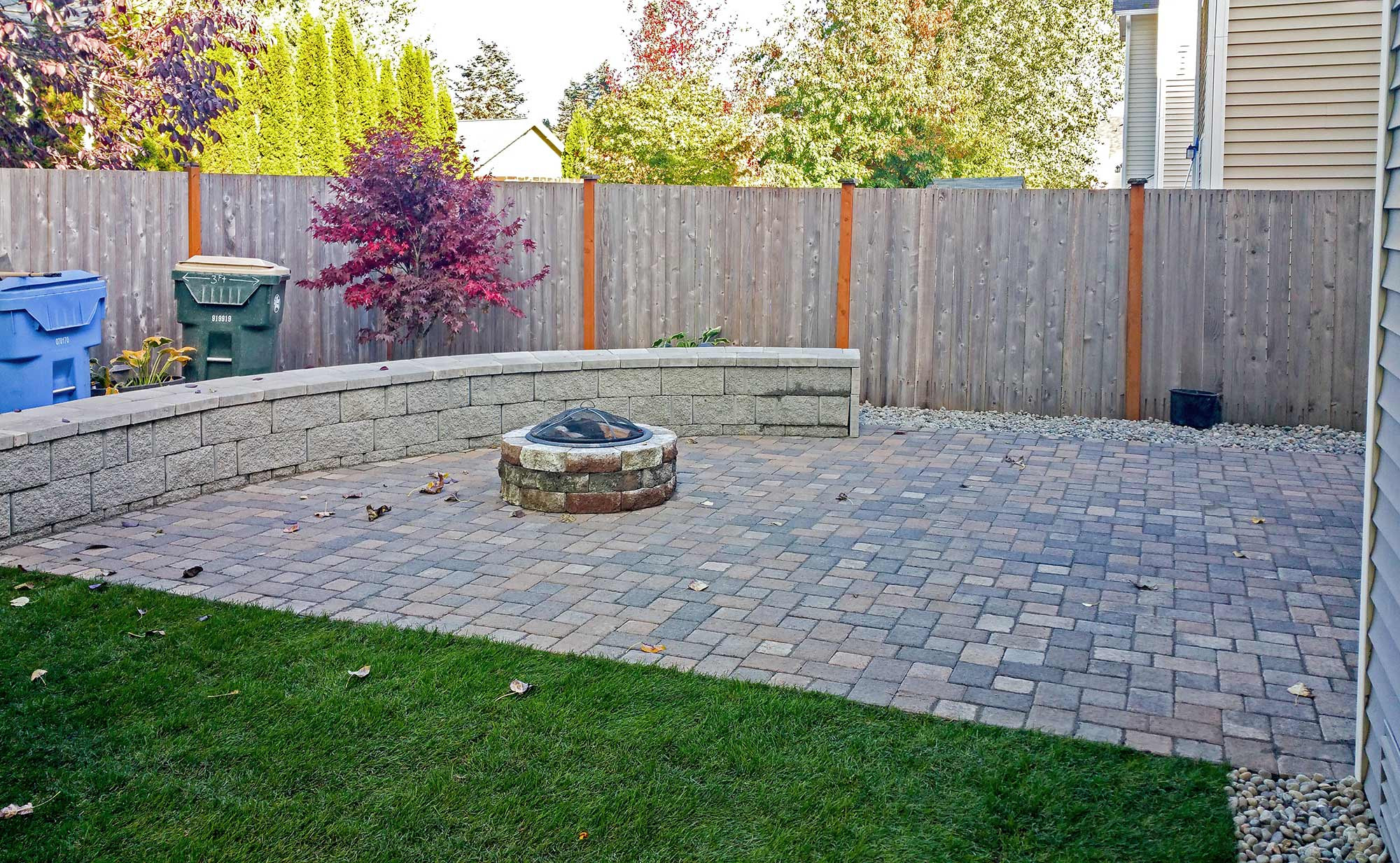 Backyard Paver Patio
 Concrete and Paver patio installation in Olympia and