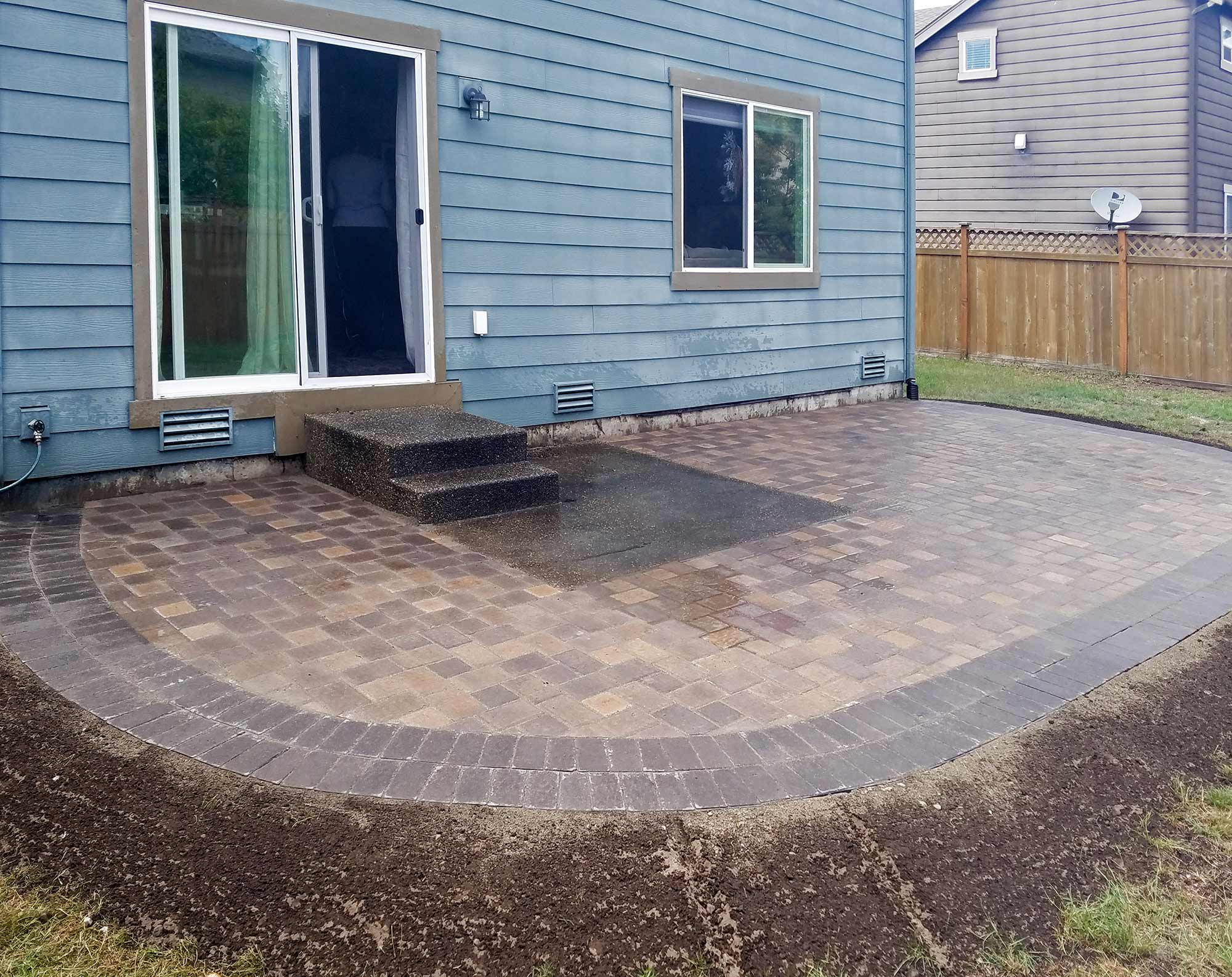 Backyard Paver Patio
 Lacey Paver Patio Extension AJB Landscaping & Fence