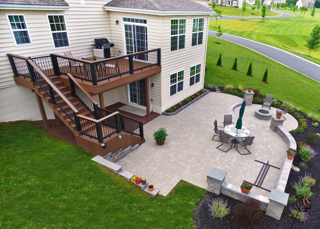 Backyard Paver Patio
 bine Paver Patio And Deck For The Best In Outdoor