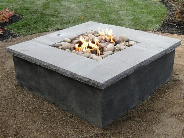 Backyard Propane Fire Pit
 Modern patio decorating awesome DIY propane fire pit ideas