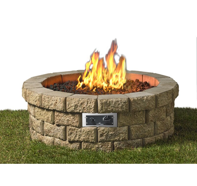 Backyard Propane Fire Pit
 The Outdoor GreatRoom pany Hudson Paver Propane Natural