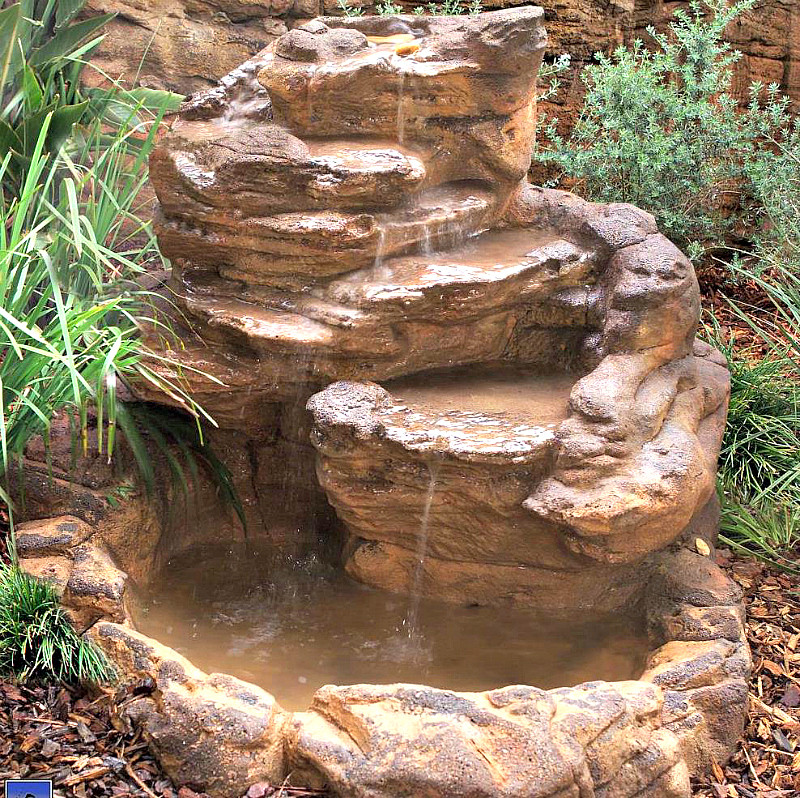Backyard Waterfalls And Ponds Kits
 Backyard Garden Pond Waterfall Kit Artificial Rock