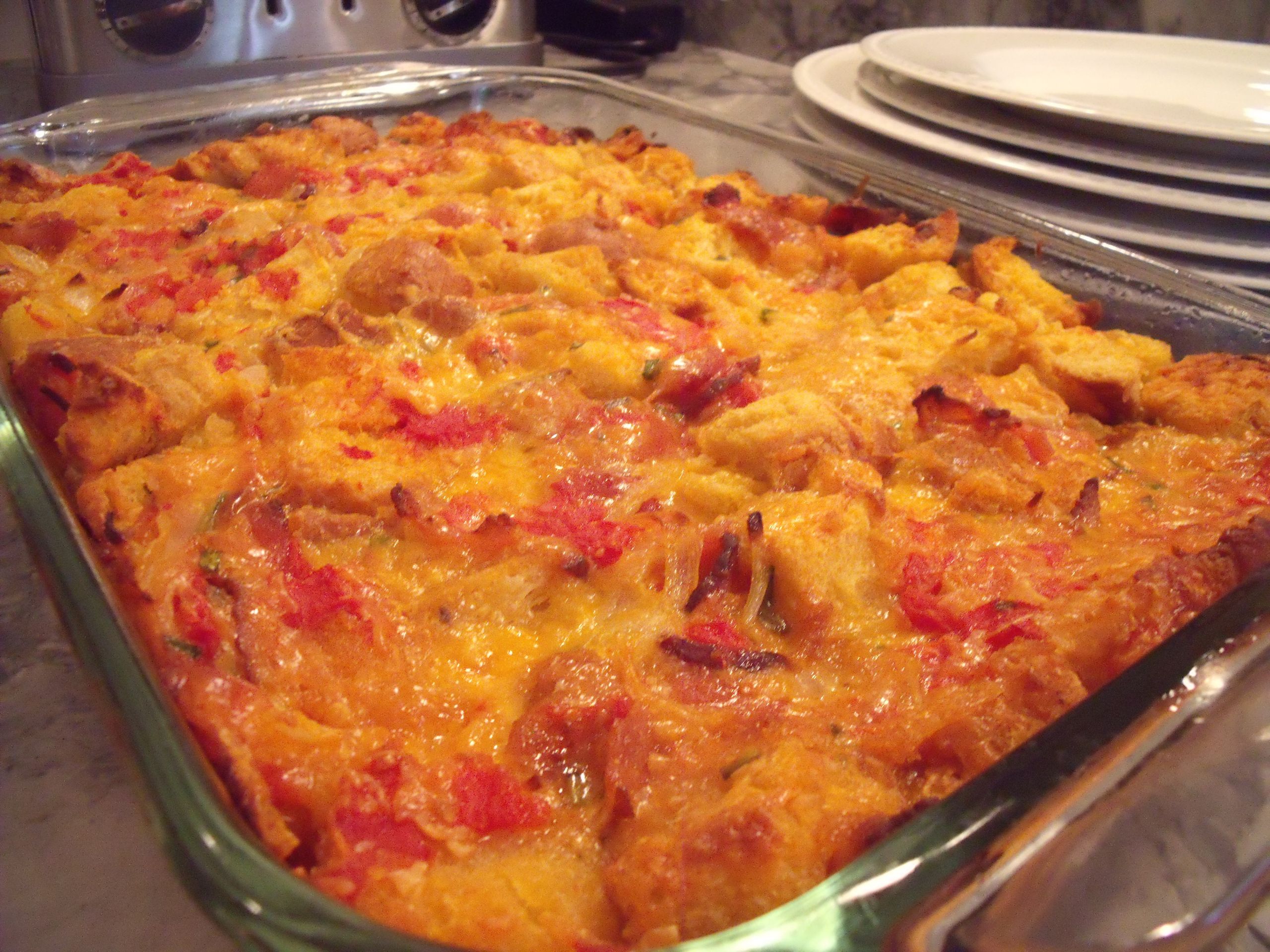 Bacon Egg And Cheese Casserole Without Bread
 Bacon Tomato and Cheddar Breakfast Bake with or without