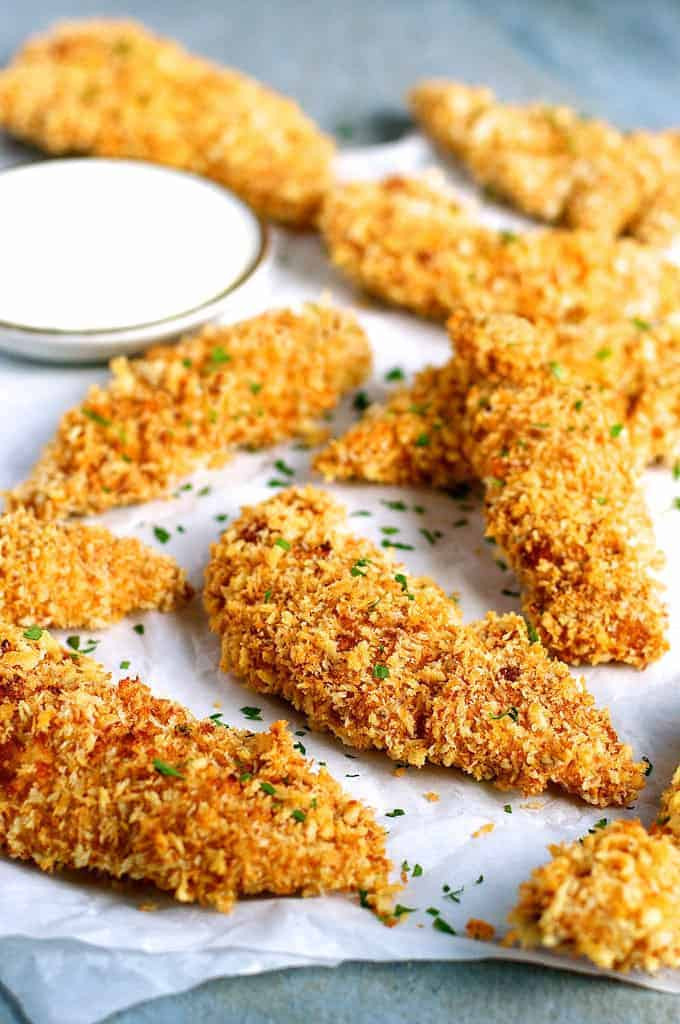 Baked Chicken Tenders No Breading
 Truly Golden Crunchy Baked Chicken Tenders Minimum Mess