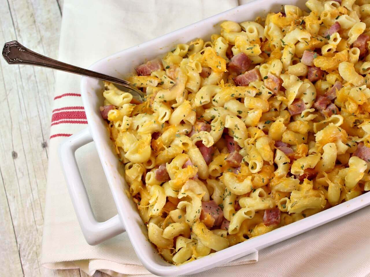 Baked Macaroni And Cheese With Ham Recipe
 Macaroni and Cheese with Ham
