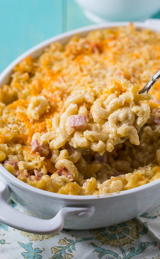Baked Macaroni And Cheese With Ham Recipe
 Super Creamy Mac and Cheese Spicy Southern Kitchen