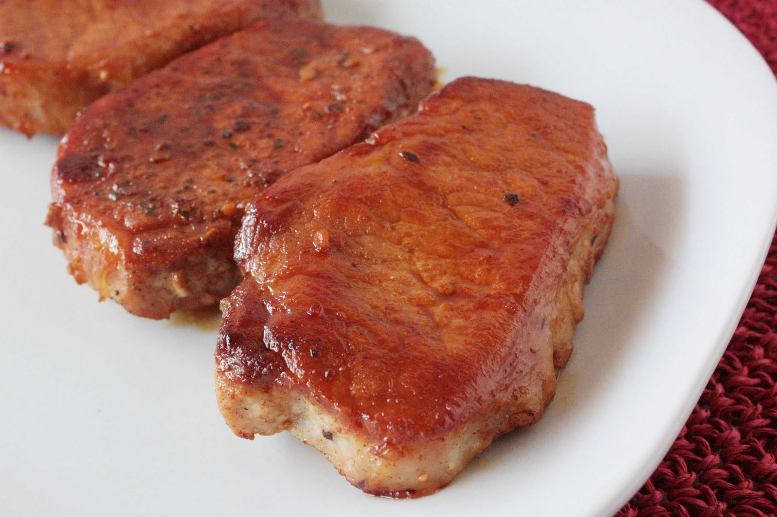 Baked Pork Loin Chops
 boneless pork loin chops baked