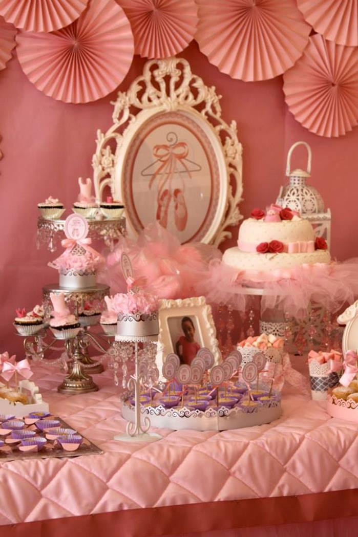 Ballerina Decorations Birthday Party
 Kara s Party Ideas Pink Ballerina Birthday Party Planning
