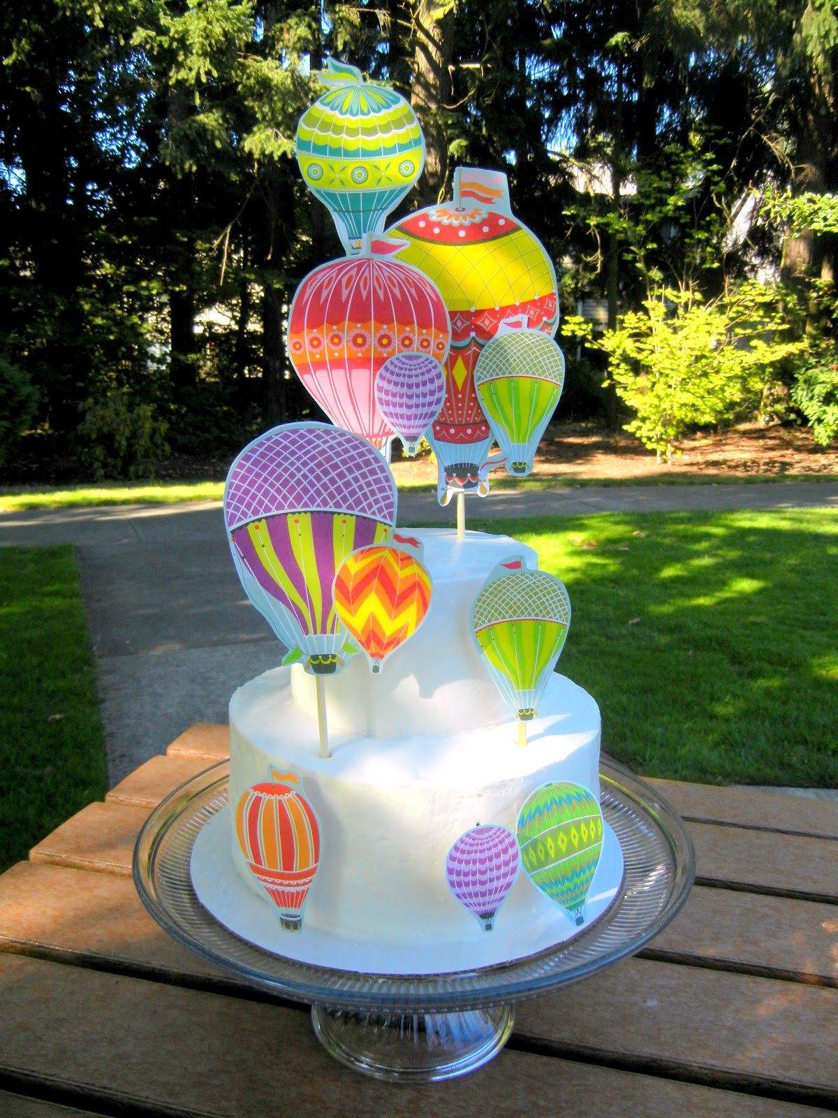 Balloon Birthday Cake
 P s hot air balloon cake how to ladybird & fellow