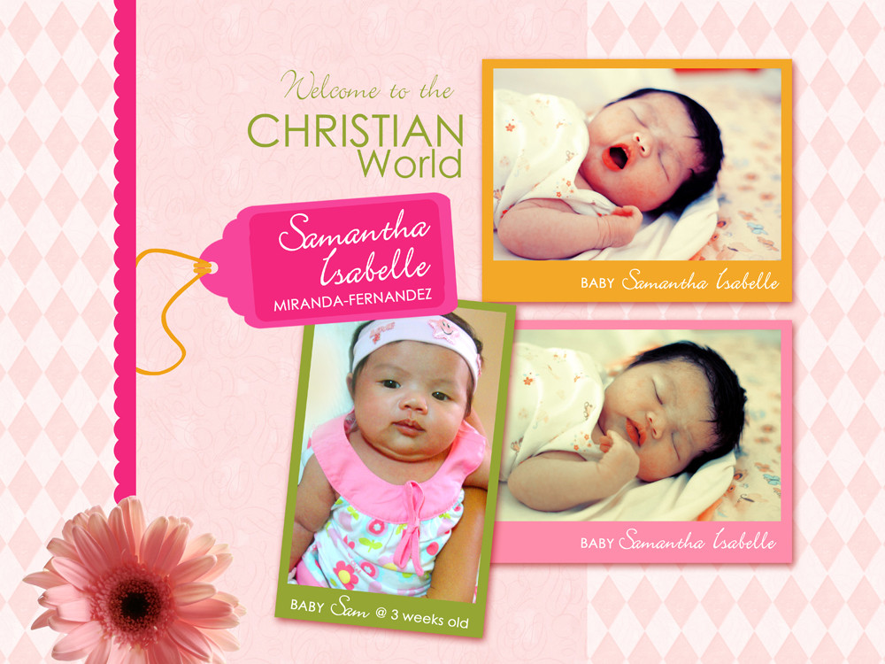 Baptism And Birthday Invitations
 Customized Birthday and Christening Invitation