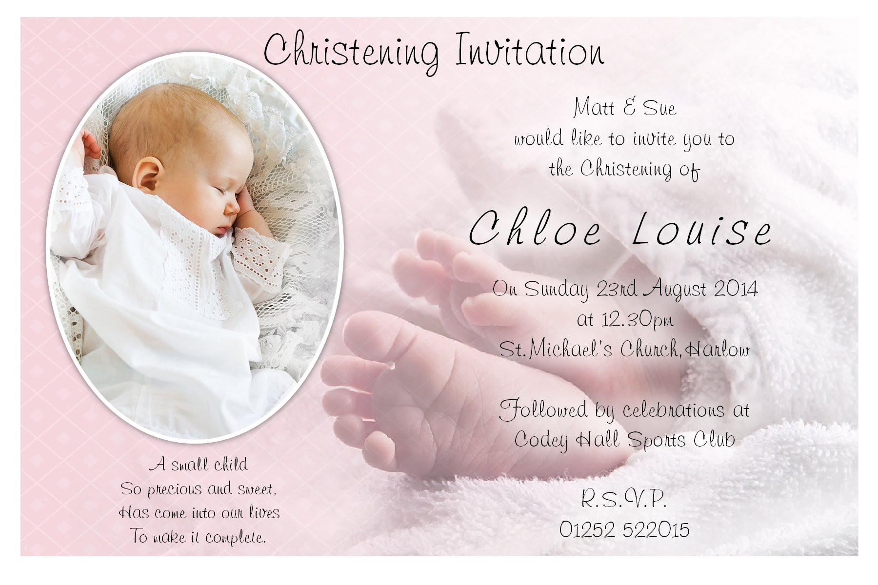 Baptism And Birthday Invitations
 Baptism Invitation Template Baptism Invitation Blank