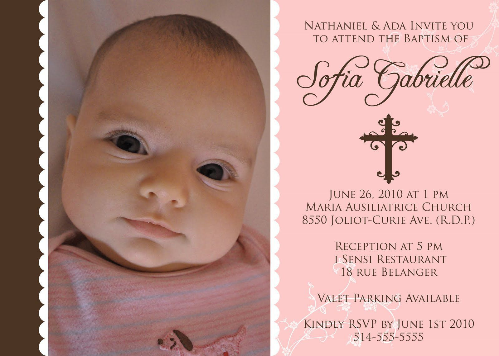 Baptism And Birthday Invitations
 1st birthday baptism invitations first birthday baptism