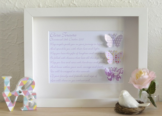 Baptism Gift Ideas For Girls
 New Baby Christening Baptism Personalised Gift Idea line