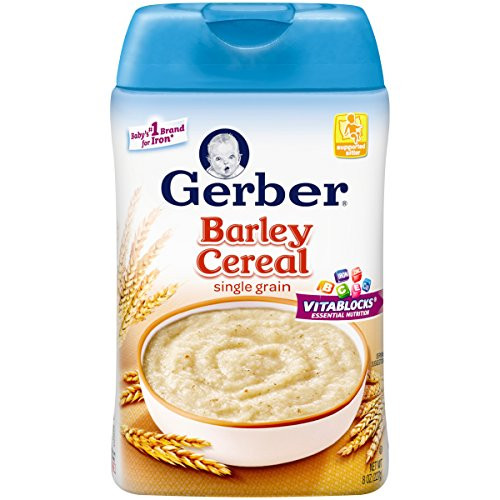 Barley Baby Cereal
 Gerber Baby Cereal Barley 6 Count Baby Cereal Bajby