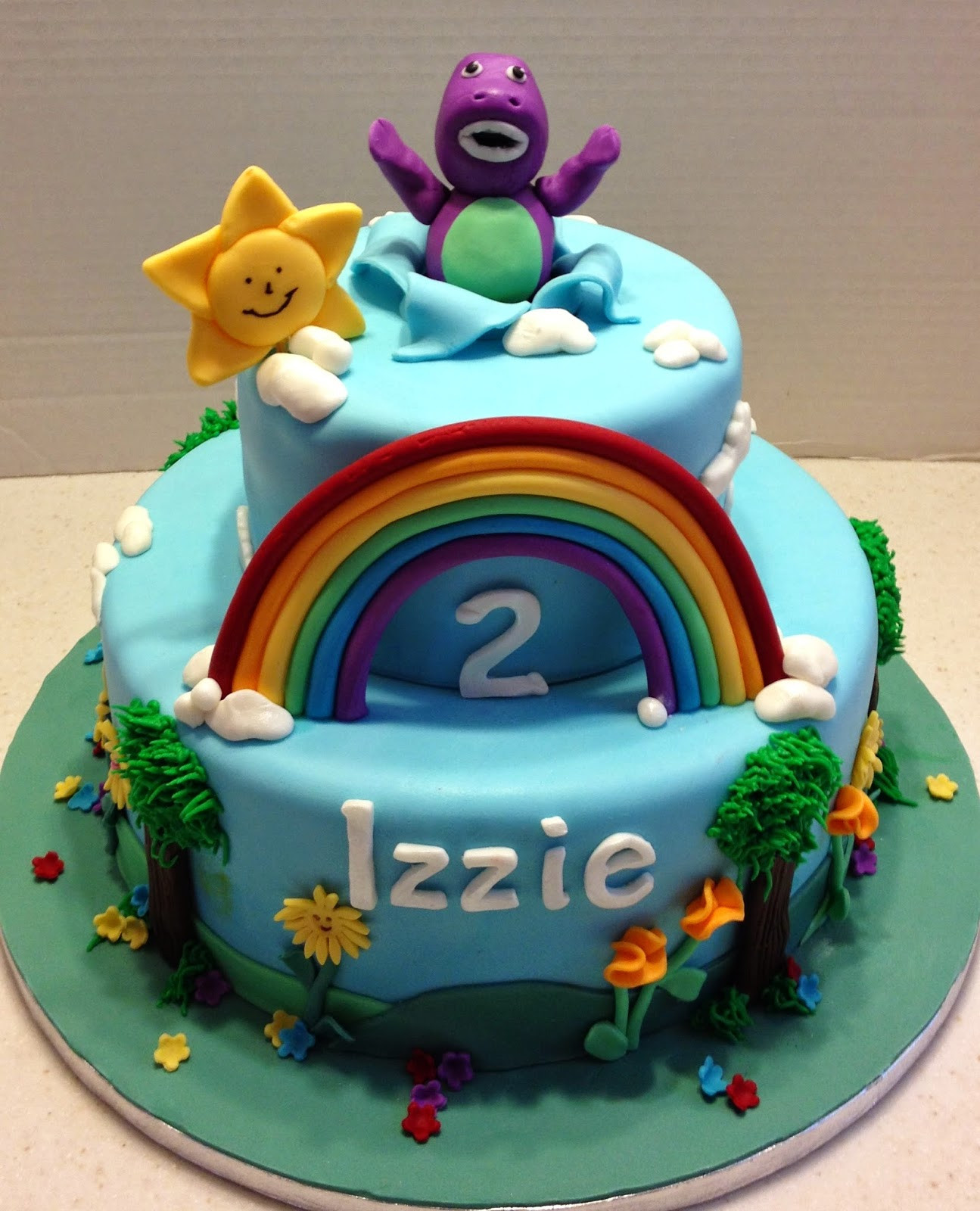Barney Birthday Cake
 MaryMel Cakes Izzie s 2nd Birthday Barney