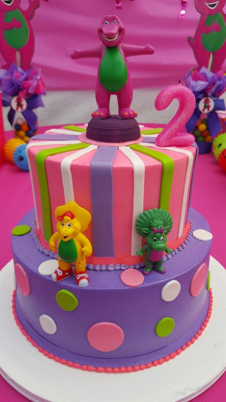 Barney Birthday Cake
 Barney theme birthday cake for Audrey s birthday party