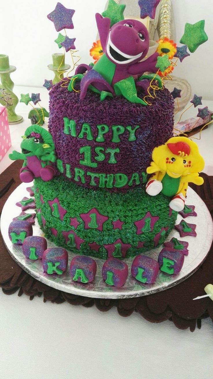 Barney Birthday Cake
 Barney Birthday Cake …