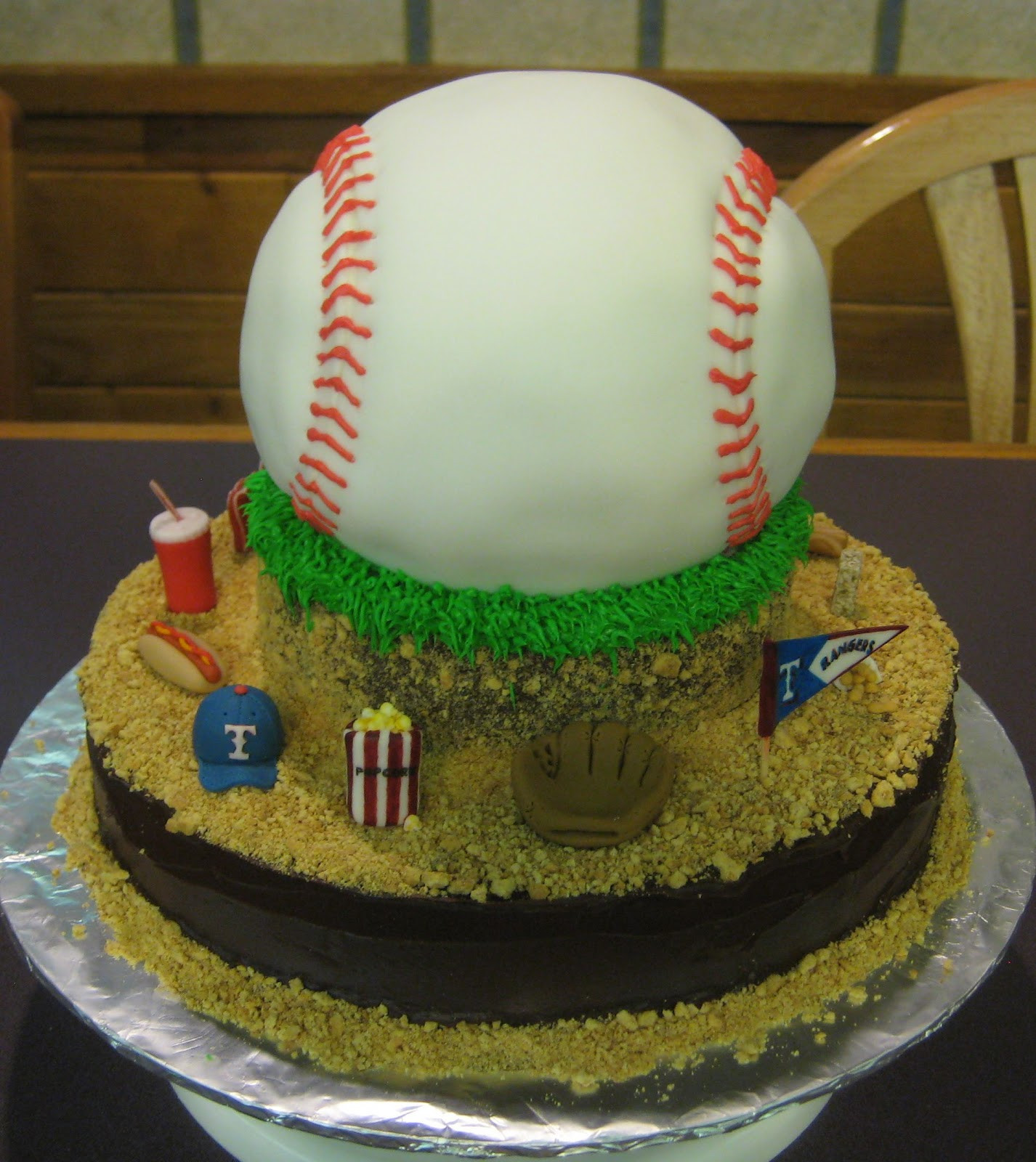 Baseball Birthday Cake
 My Cake Corner Take Me Out to the Ball Game