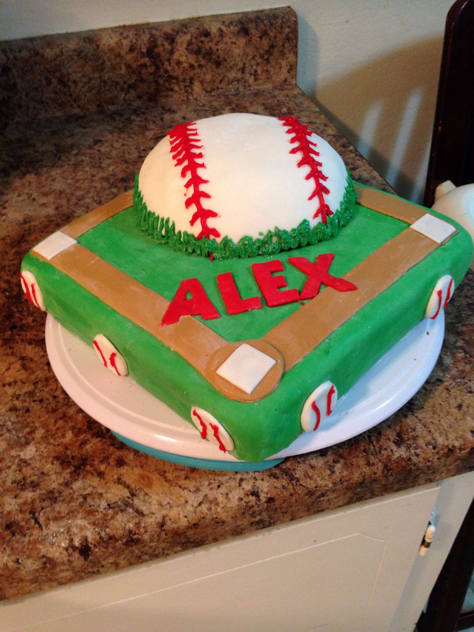 Baseball Birthday Cakes
 Baseball cake for boys birthday My Cakes