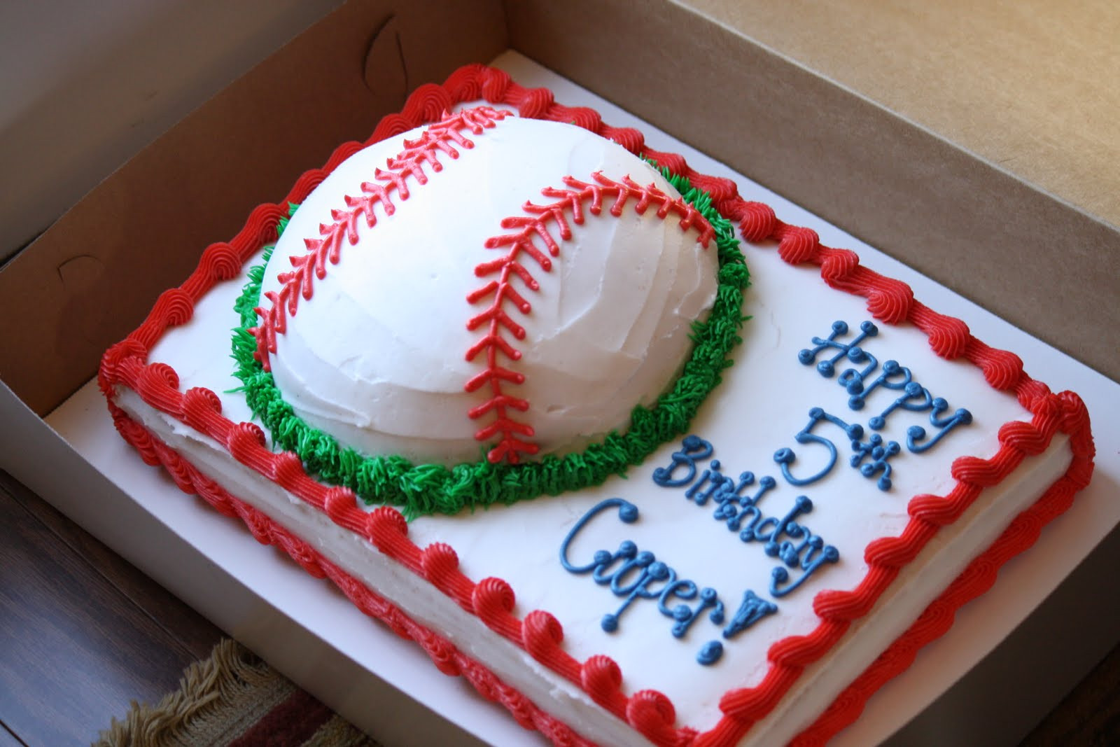 Baseball Birthday Cakes
 A Perfect Bite Cooper s 5th Birthday Baseball Cake