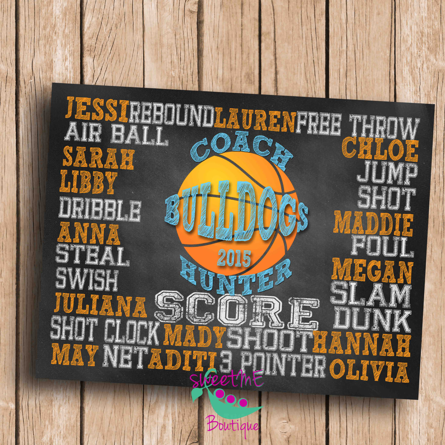 Basketball Coach Gift Ideas
 Customized Basketball coach t DIGITAL IMAGE personalized