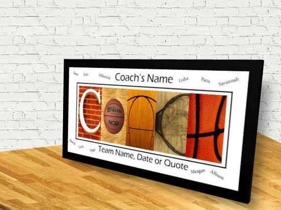 Basketball Coach Gift Ideas
 Basketball Coach Team Signature Print Basketball Coach Team