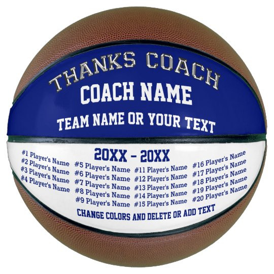 Basketball Coach Gift Ideas
 Basketball Coach Gifts Personalized Basketball