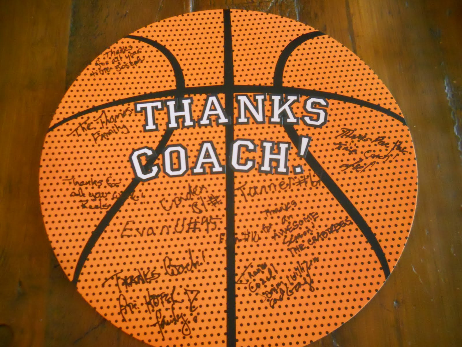 Basketball Coach Gift Ideas
 Susan Crabtree Coach & team ts