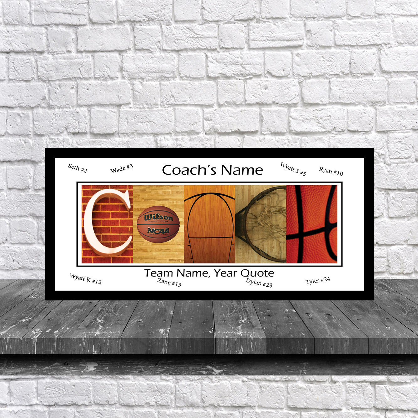 Basketball Coach Gift Ideas
 Basketball Coach Team Signature Print Basketball Coach Team