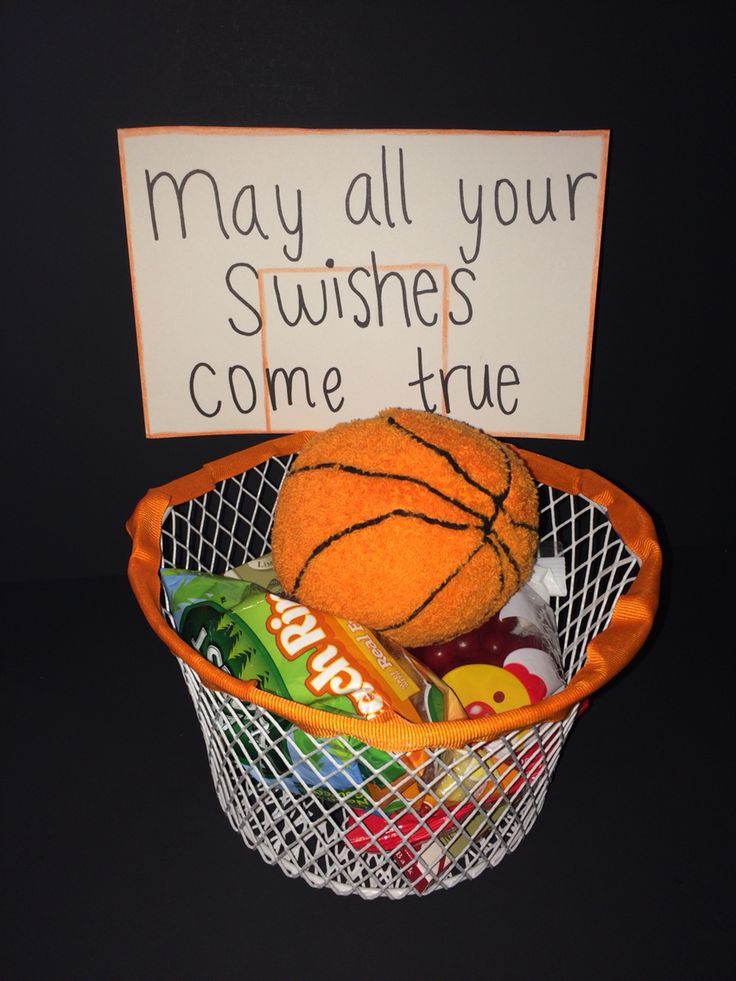 Basketball Gift Ideas For Boyfriend
 I made this t basket for my boyfriends first basketball