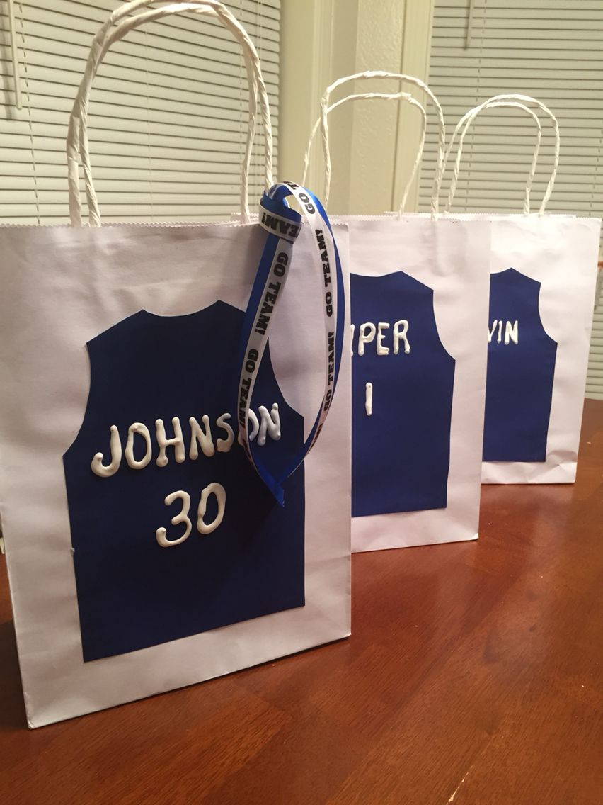 Basketball Team Gift Ideas
 Basketball team t bags