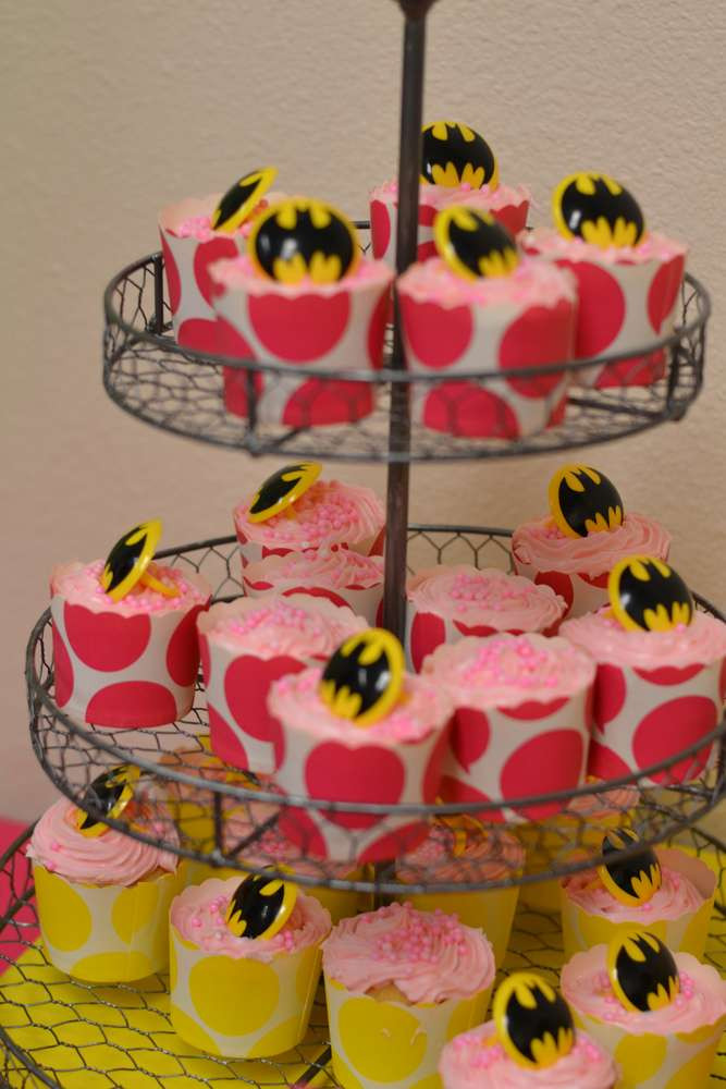 Batgirl Birthday Party
 Super Heroes Batman Batgirl Hot Pink Yellow Black