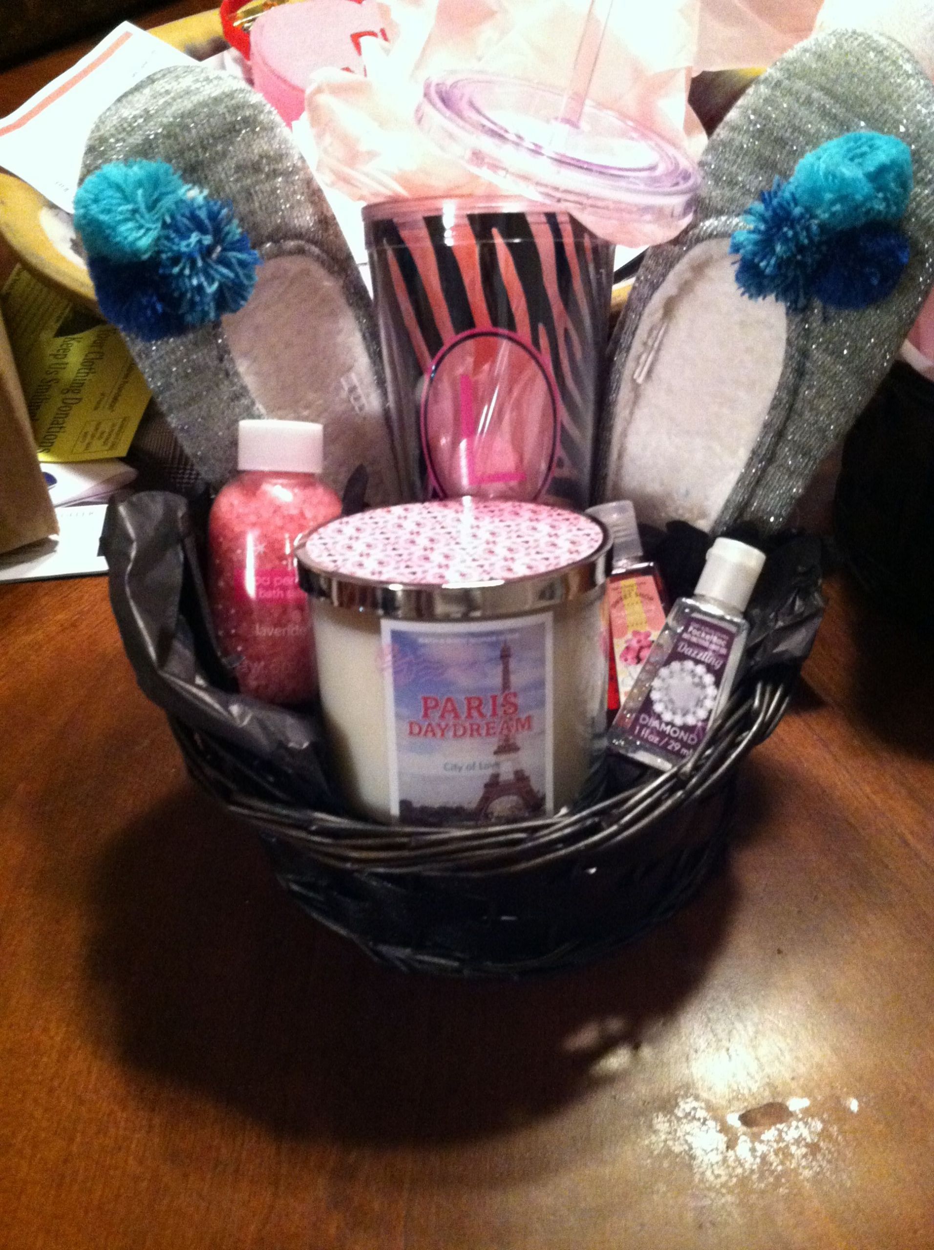 Bath And Body Works Gift Basket Ideas
 A thank you basket for a baby shower my girlfriend threw