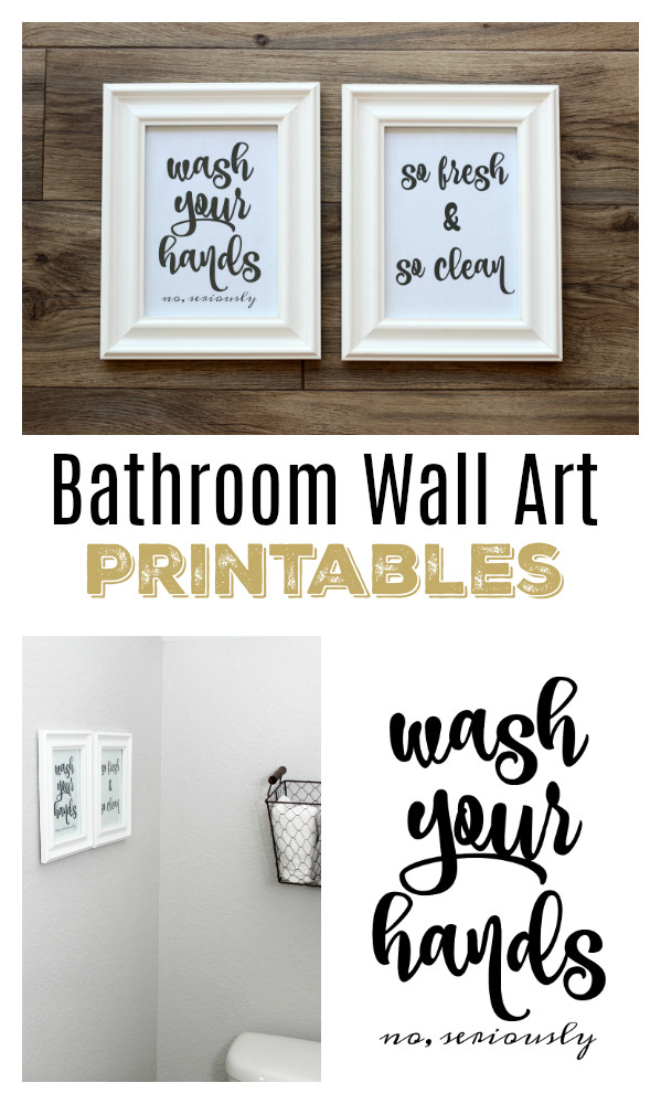 Bathroom Artwork For The Walls
 Bathroom Wall Art Free Printables to Easily Print and Hang