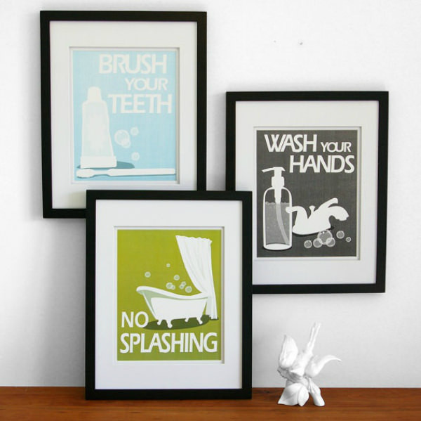 Bathroom Artwork For The Walls
 Warm Modern Decorating • The Bud Decorator