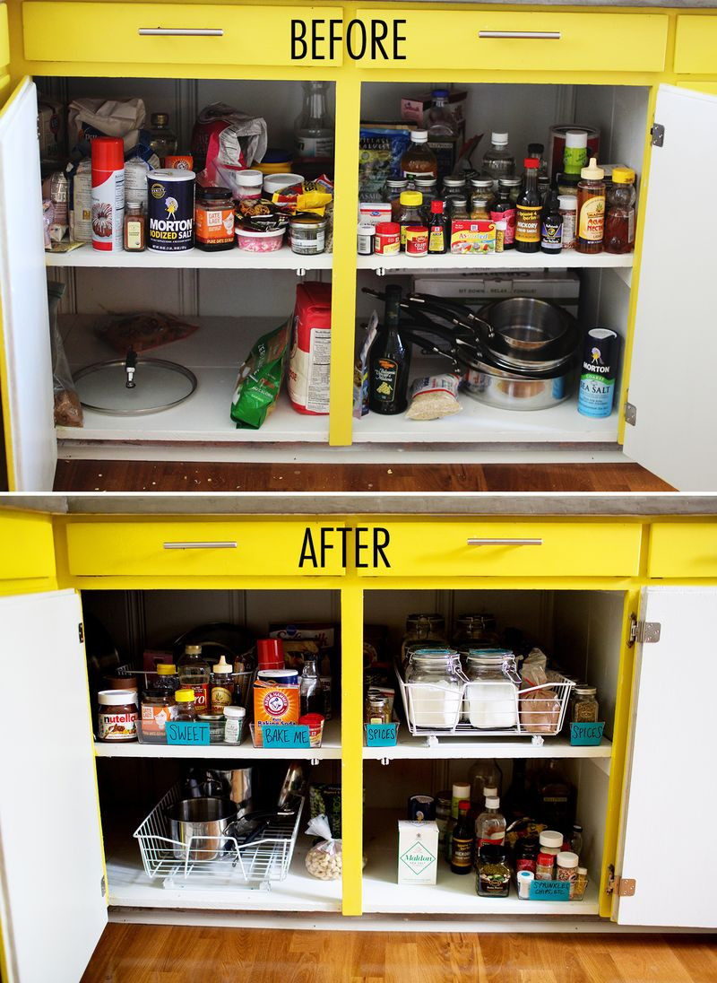 Bathroom Cabinet Organization
 Get Organized Kitchen Cabinets – A Beautiful Mess