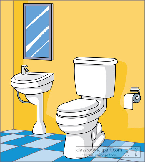 Bathroom Clipart For Kids
 Household Clipart toilet sink in bathroom Classroom