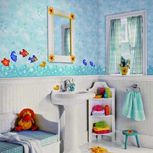 Bathroom Decor Kids
 Celebrity Homes Amazing Kids bathroom Wall décor ideas