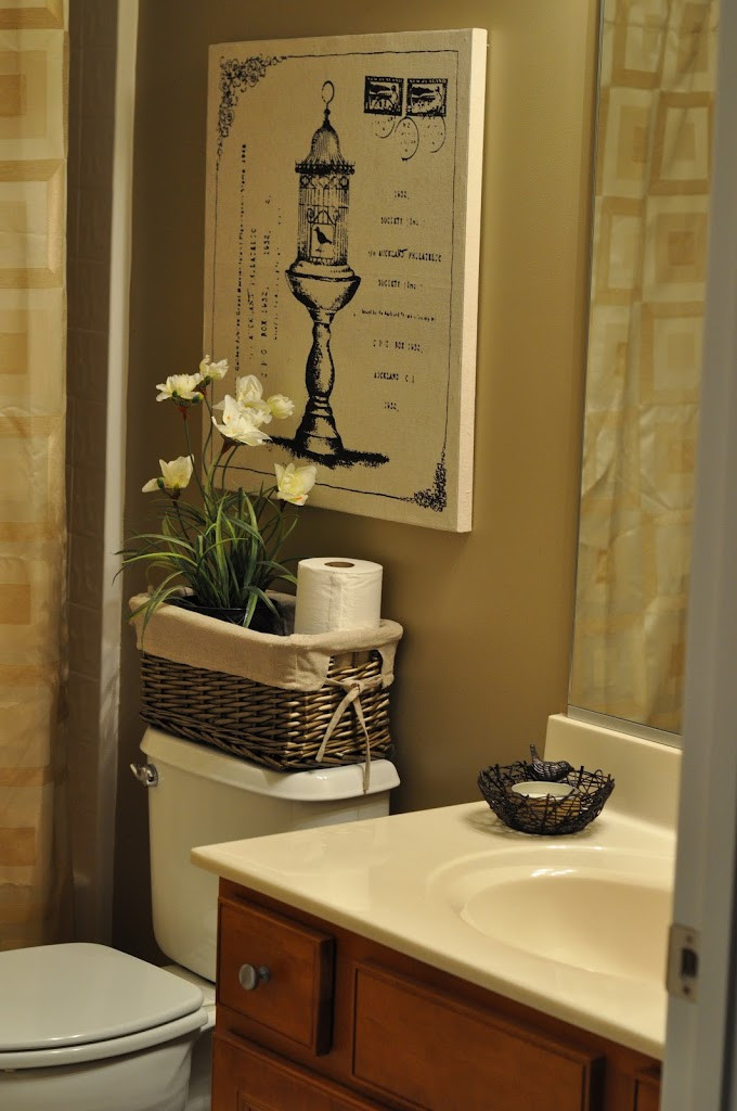 Bathroom Decorating Ideas Pinterest
 The Bland Bathroom Makeover Reveal – The Small Things Blog