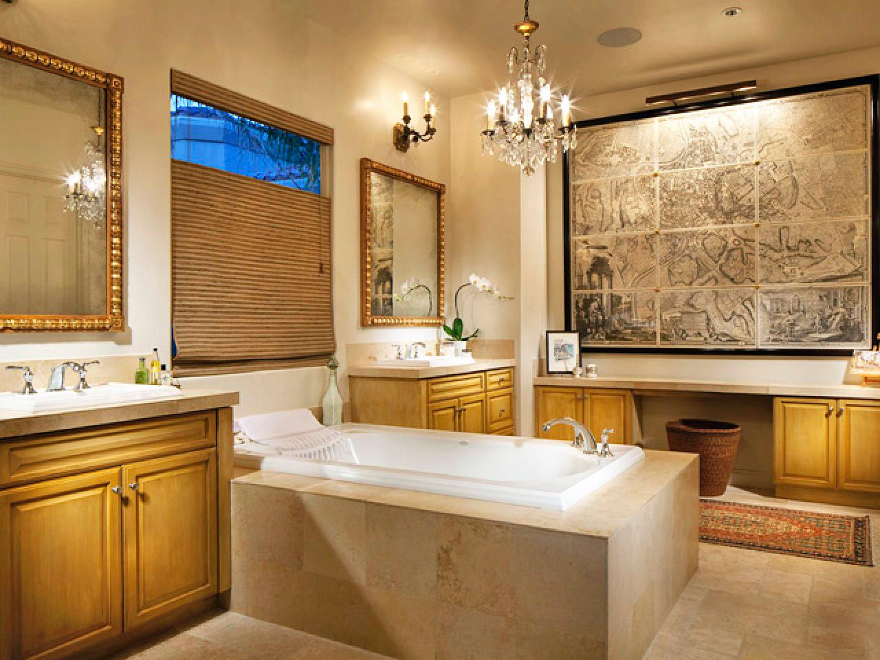 Bathroom Design Images
 20 Luxurious Bathrooms with Elegant Chandelier Lighting