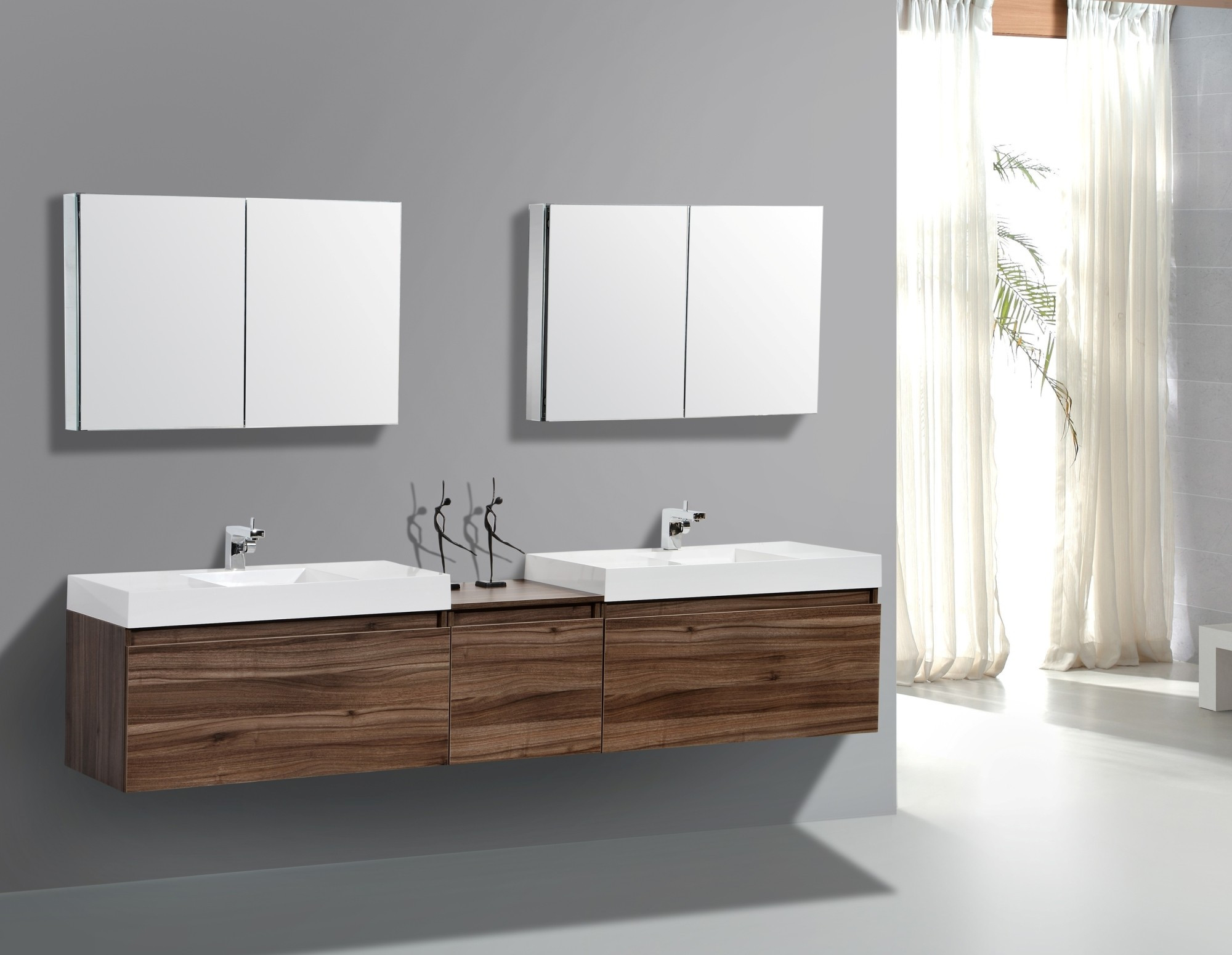 Bathroom Double Vanity Cabinets
 Double Sink Vanity Application for Spacious Bathroom