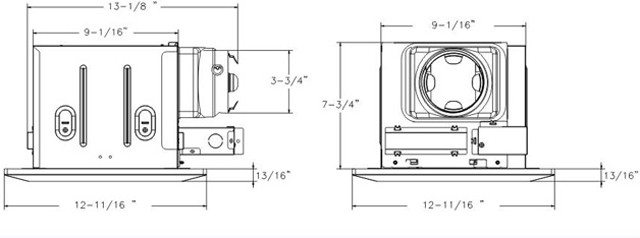 Bathroom Exhaust Fan Size
 Bathroom Exhaust Fan BPT14 24A KV ventilation fan 110 CFM