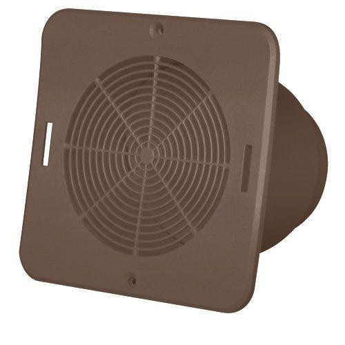 Bathroom Exhaust Soffit Vent
 Duraflo BR Bathroom Soffit Exhaust Vent Brown 6 75