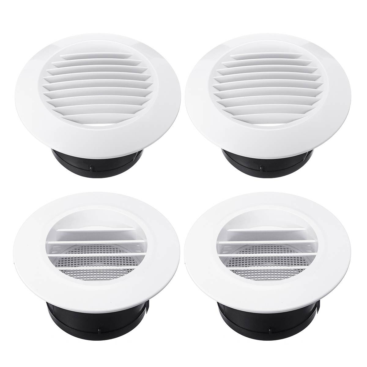 Bathroom Exhaust Vent Cover
 1pcs 4 inch Louver Air Vent Grille Home Exhaust Fan 95mm