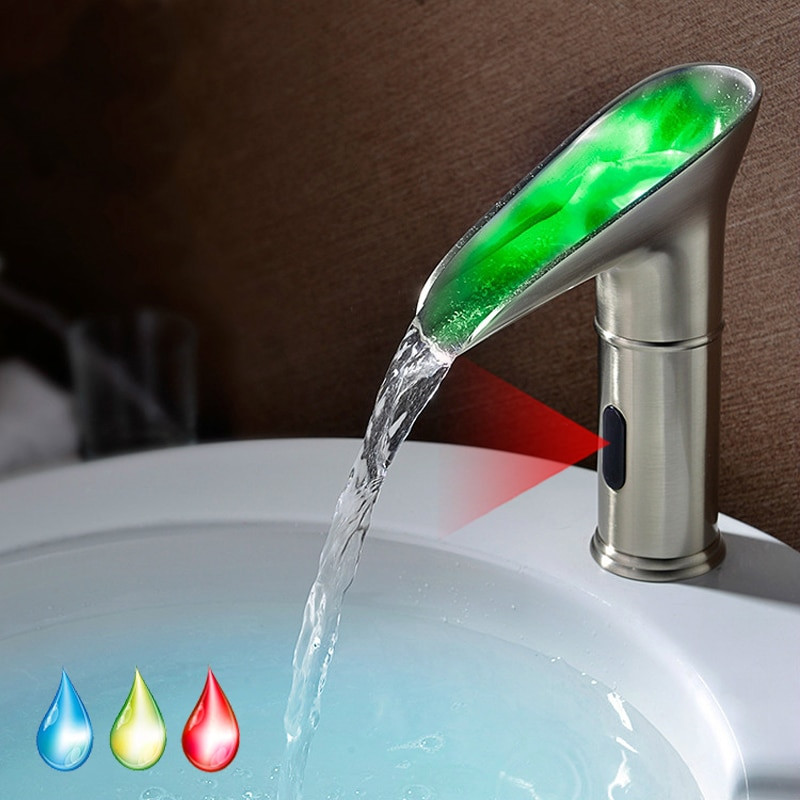 Bathroom Faucet With Led Light
 Aliexpress Buy Water Saving Led Light Basin Faucet
