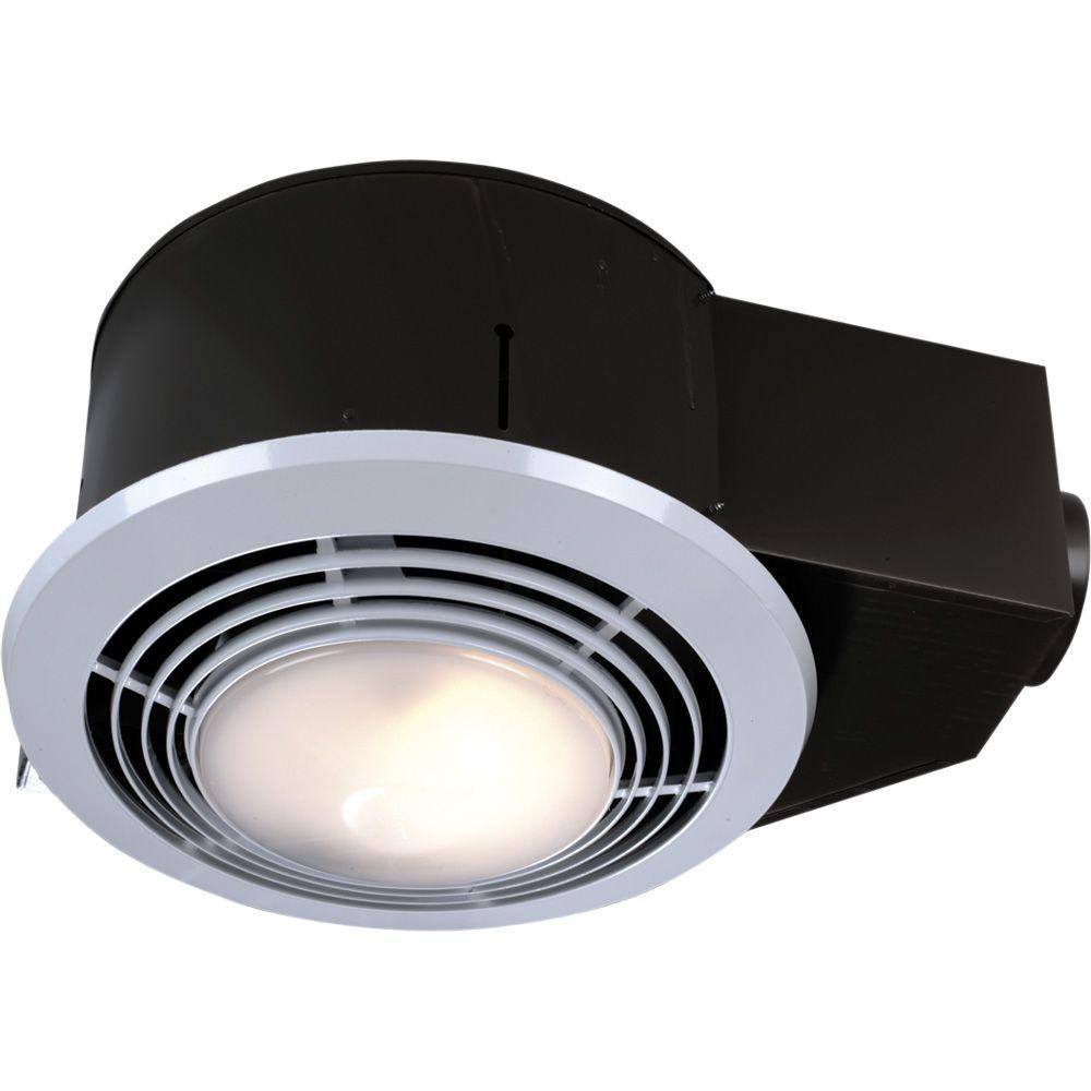 Bathroom Heater Vent Light
 NuTone 100 CFM Ceiling Bathroom Exhaust Fan with Light and